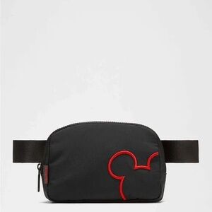 Lululemon Disney Everywhere Belt Bag Fanny Pack Mickey Outline Graphic Black Red